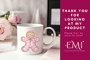 Chic Neon Pink Christmas Clipart, an Illustration by NadiaTheronArt (Thumbnail 6 of 6)
