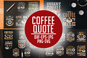 Coffee Quotes SVG Cricut Vol 7, a Decorative Illustration by Tosca Digital (Thumbnail 1 of 5)