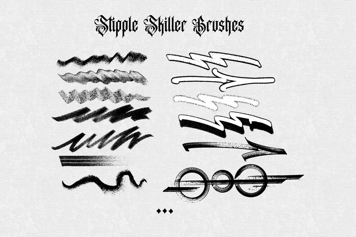 100+ Stipple Tattoo Brush Pack, a Brush Add-On by Torus1 (Photo 8 of 9)