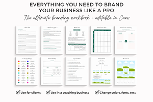 Branding Planner & Workbook Canva