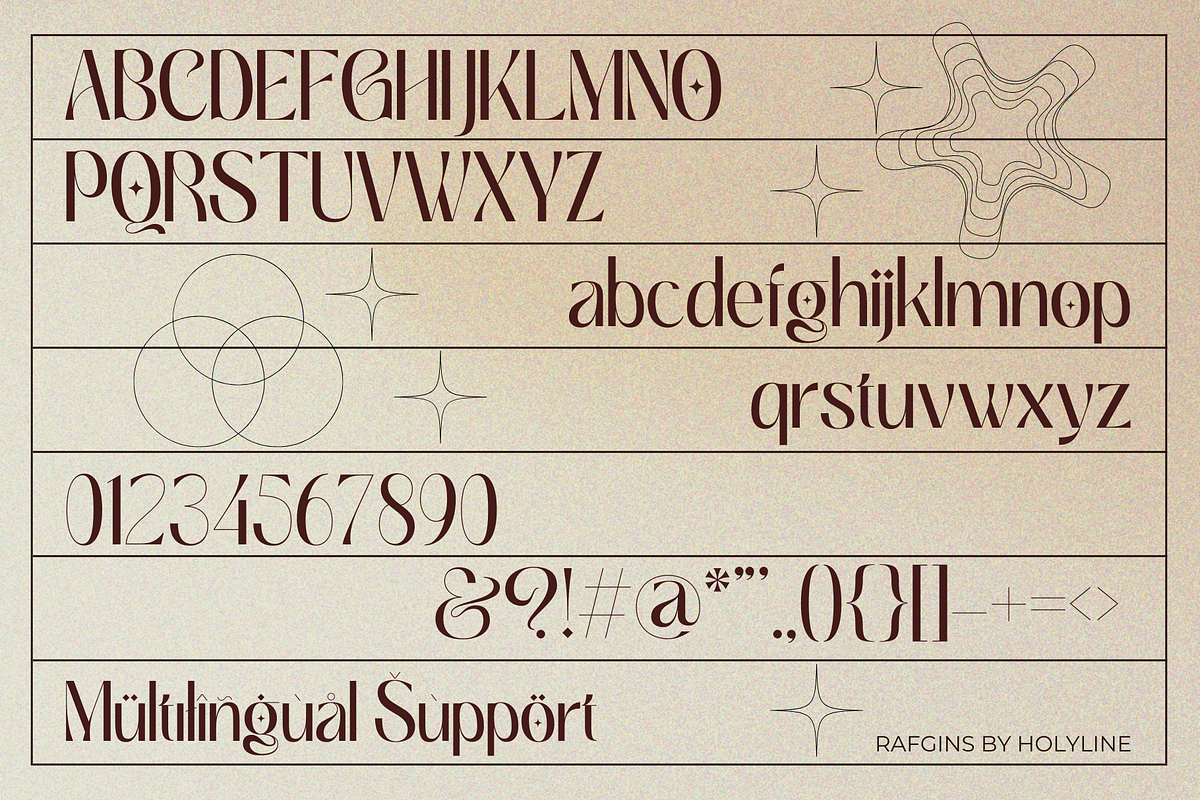 Rafgins - Display Font, a Sans Serif Font by Holyline Design (Photo 4 of 9)