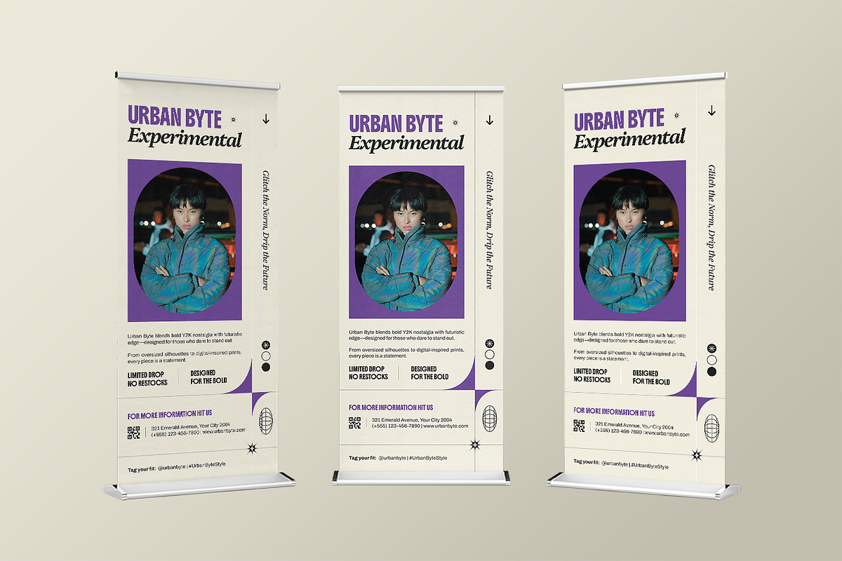 Urban Byte - Roll Up Banner, a Print Template by StreaksideStd (Photo 3 of 3)