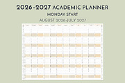 2026–2027 Academic Planner MO Start, a Stationery Template by Olga Begak Art & Design (Thumbnail 3 of 3)