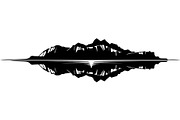 Lake Reflection Silhouette, an Object Graphic by Designer_Momina (Thumbnail 7 of 20)