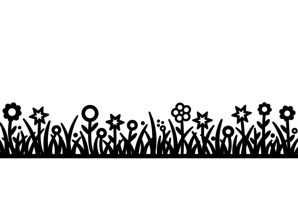 Floral Grass Border Silhouette Bundl, an Illustration by Amazin_art (Photo 33 of 51)