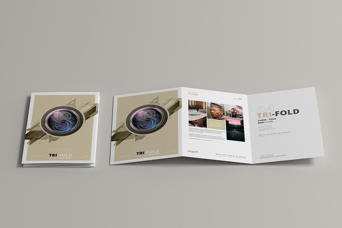 A4 Tri-Fold Brochure Mockup, a Print Template by pmvch (Photo 12 of 15)