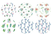 Watercolor cacti and succulents, an Illustration by Watercolor arts (Thumbnail 6 of 6)