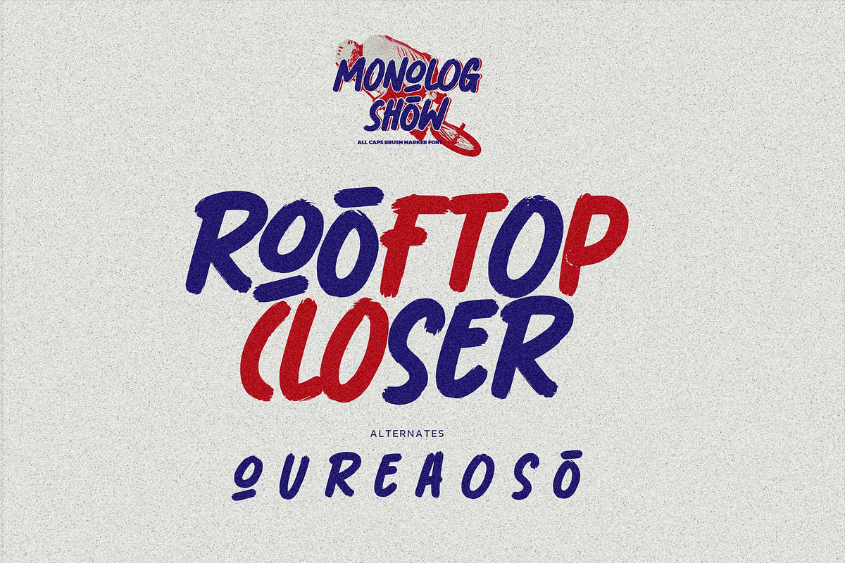 Monolog Show – All Caps Brush Marker, a Sans Serif Font by Almarkhatype (Photo 4 of 8)