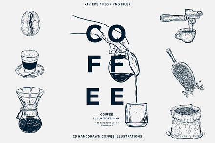 Coffee Illustration set