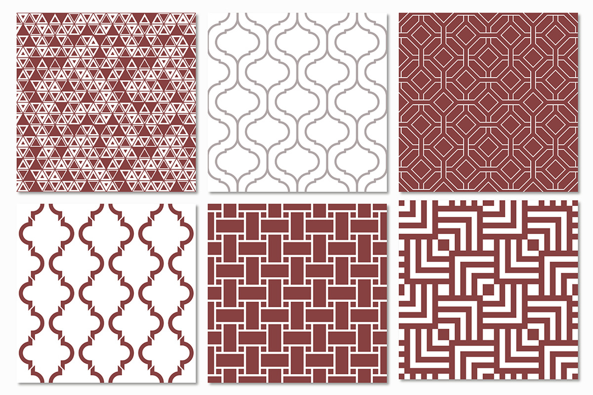 Geometric Seamless Patterns Set 1 preview 2