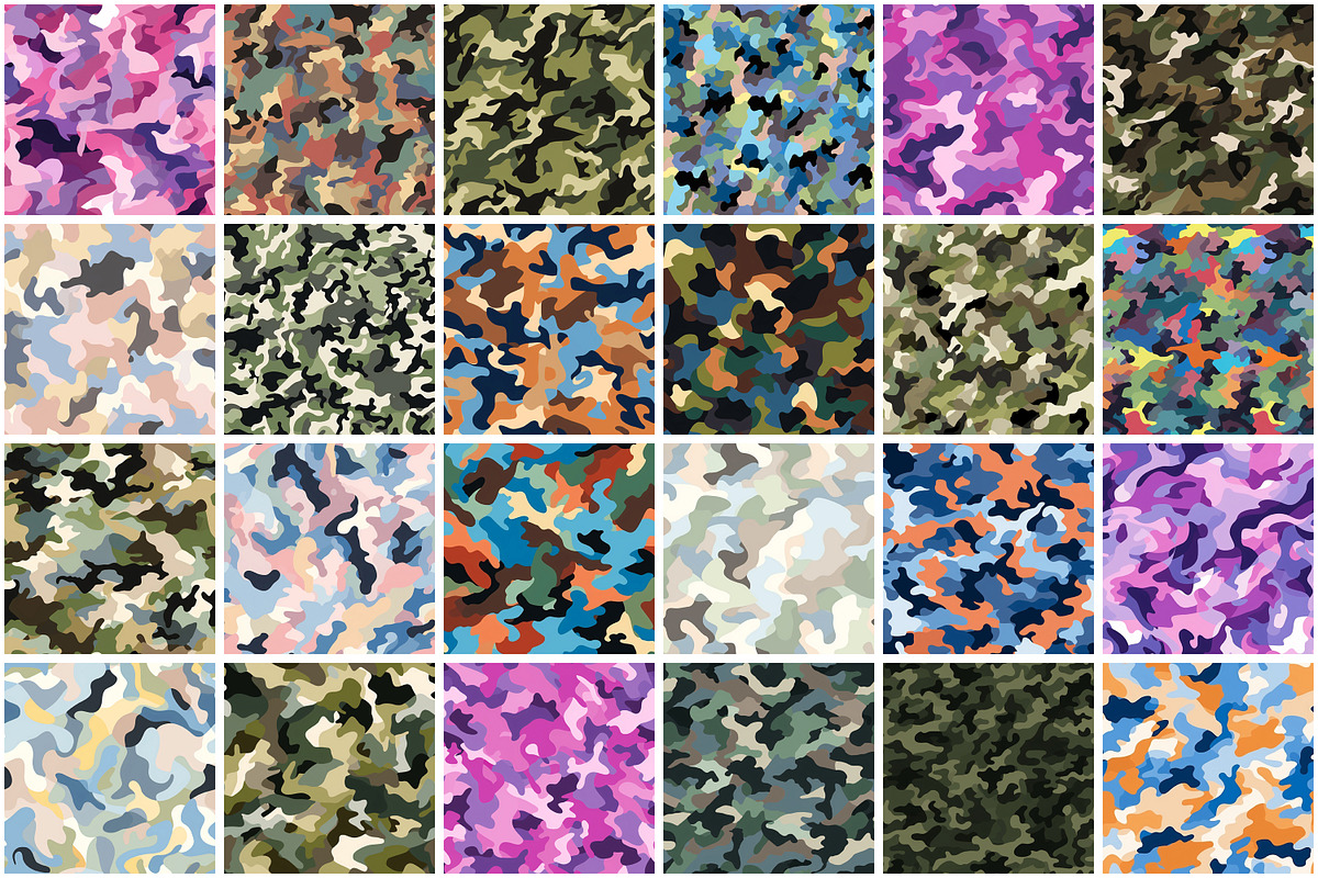 Camouflage Seamless Pattern, a Pattern Graphic by Forhadx5 (Photo 5 of 12)