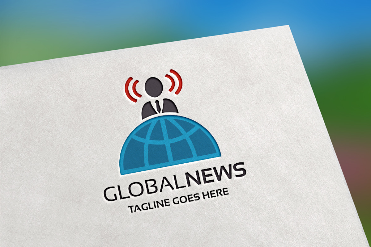 Global News Logo, a Branding & Logo Template by Design_Planet