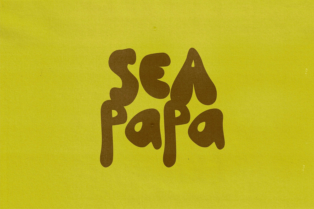 Cowabunga | | Hand Drawn Surf Font, a Handwritten Font by Madeline ODonoghue Design (Photo 4 of 4)