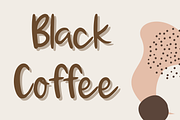 Black Coffee, a Handwritten Font by nongnuchpolyiam1 (Thumbnail 1 of 6)