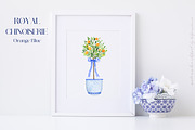 Royal Chinoiserie Orange Topiary, a Decorative Illustration by LABFcreations (Thumbnail 6 of 12)