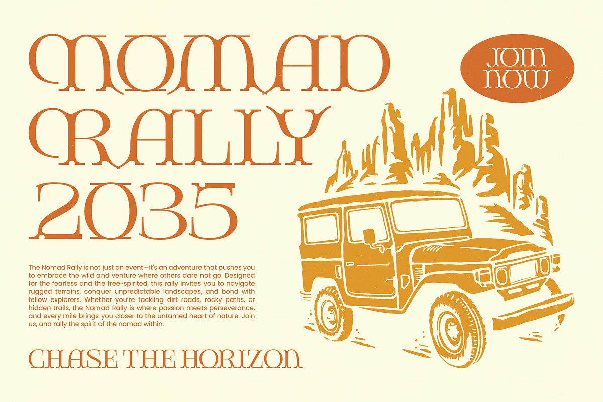 Giqer Western Vintage Serif, a Serif Font by timelesstype.co (Photo 11 of 20)