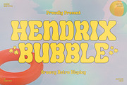 Hendrix Bubble Groovy Retro Display, a Serif Font by Storytype Studio (Thumbnail 9 of 15)