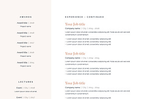 Janice CV / Resume Template