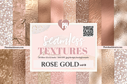 20 Seamless Rose Gold Textures, a Texture Graphic by Photohacklovers (Thumbnail 1 of 5)