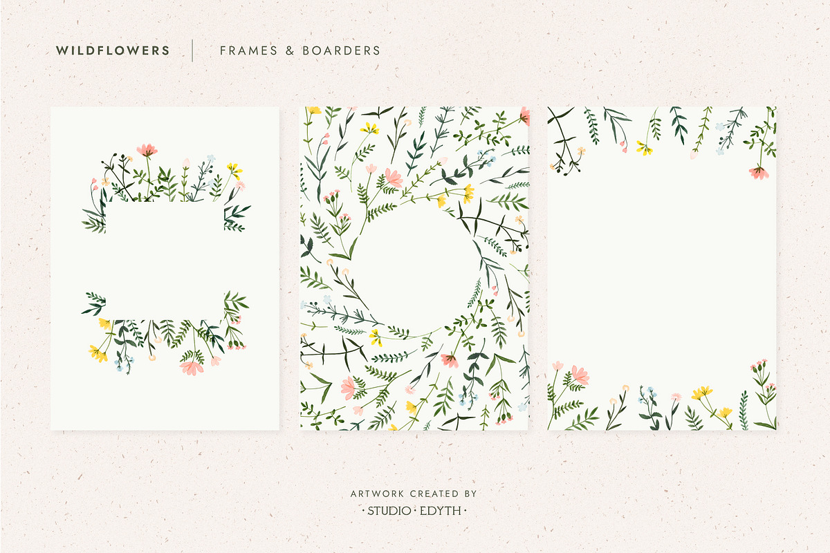 Watercolor Wildflower Bundle, an Illustration by Studio Edyth (Photo 3 of 5)