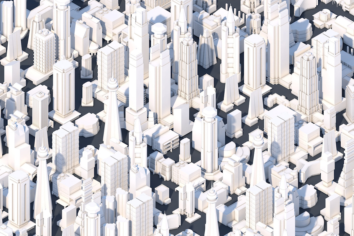 Low Poly City Buildings, an Architecture 3D Model by multimedia4ds (Photo 1 of 5)