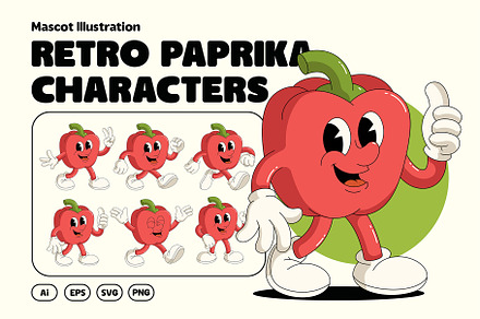 Retro Paprika Character