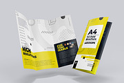 A4 Trifold Brochure Mockups, a Mockup by Vectogravic Design (Thumbnail 7 of 8)