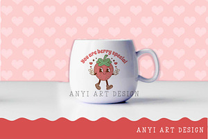 Valentines Strawberry Sublimation