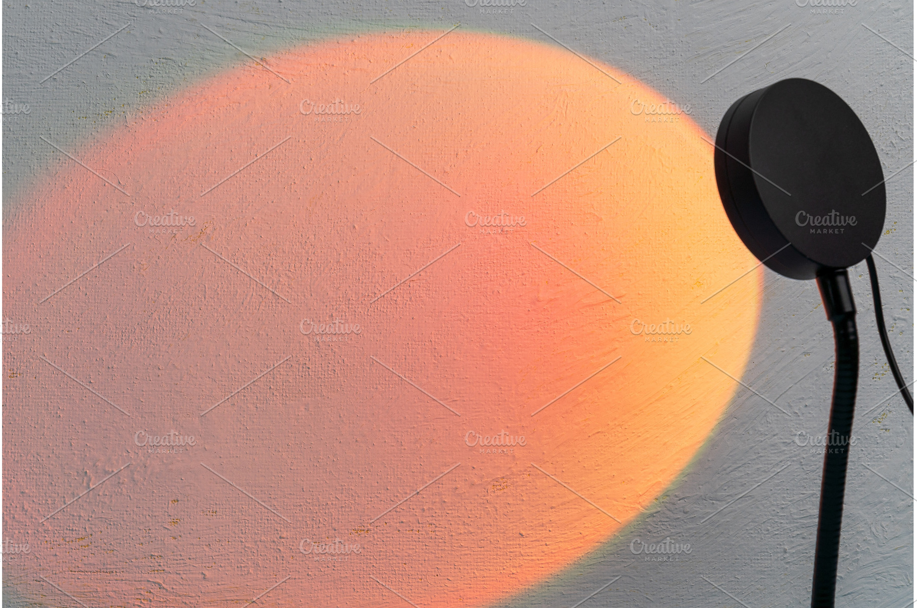Sunset projector lamp on the table, an Abstract Photo by darksoul72