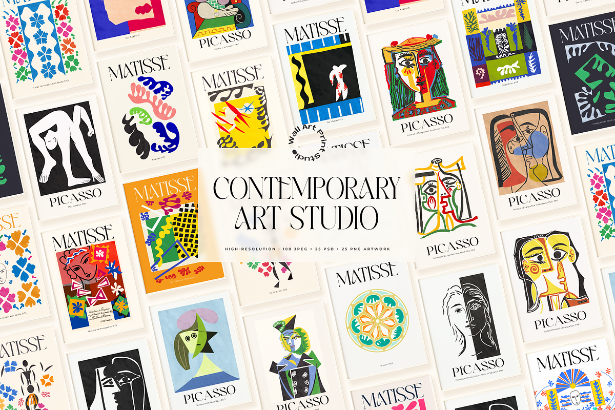 Contemporary Art 3, a Graphic by Wall Art Print Studio (Photo 1 of 16)