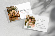 Florist Business Card Template, a Business Card Template by WheelieMonkey (Thumbnail 1 of 2)