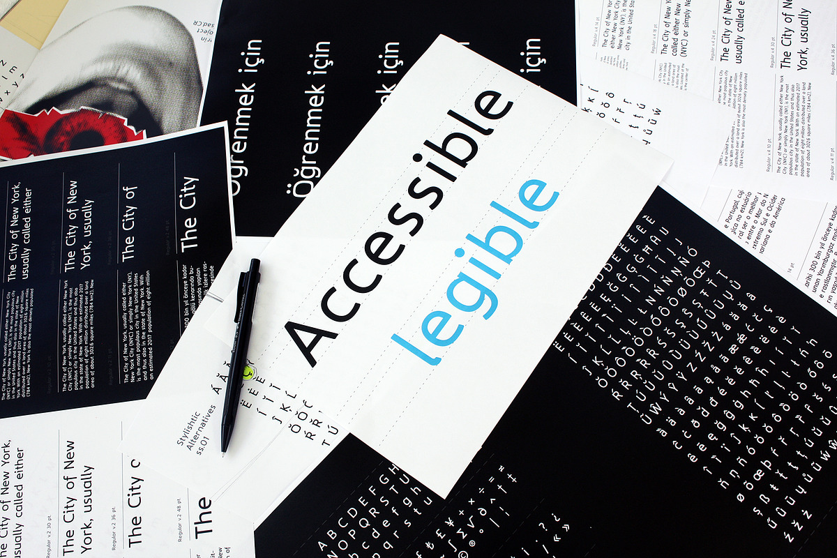 Accessible Font Version 1 preview 4