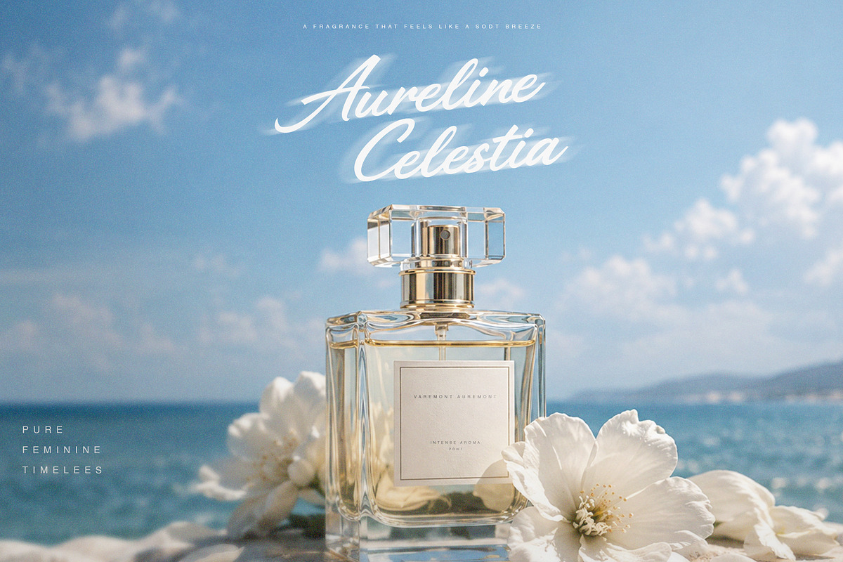 Aureline Celestia – Elegant Script, a Script Font by Brainwave (Photo 3 of 8)