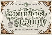 Dreams Mount Typeface, a Serif Font by alit design (Thumbnail 1 of 21)