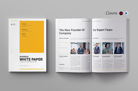 Business White Paper Template, a Brochure Template by Clicker-Stock
