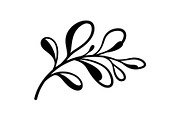 Botanical Leaf Silhouette Bundle, an Illustration by Creativeshirt (Thumbnail 29 of 51)