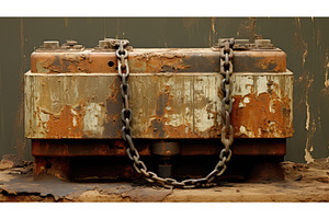equipment traveling block oil ai, an Industrial Photo by pikepicture
