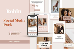 Social Media Pack - Robin