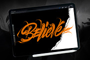 graffiti letter brush, a Brush Add-On by danusetyaji (Thumbnail 3 of 4)