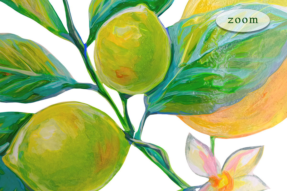 Lemons, Pomegranates elements, frame, an Object Graphic by Alena Lazareva (Photo 5 of 10)
