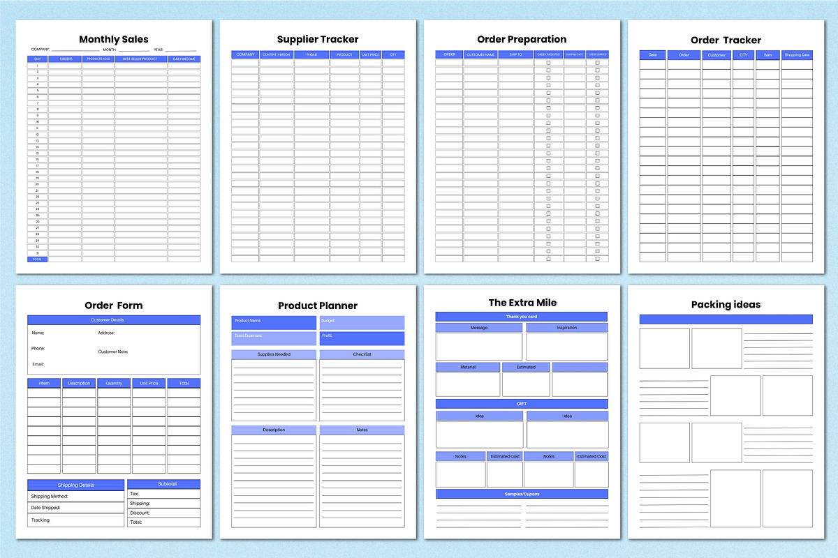2026 Craft&Handmade Business Planner, a Stationery Template by Shumaya (Photo 4 of 6)