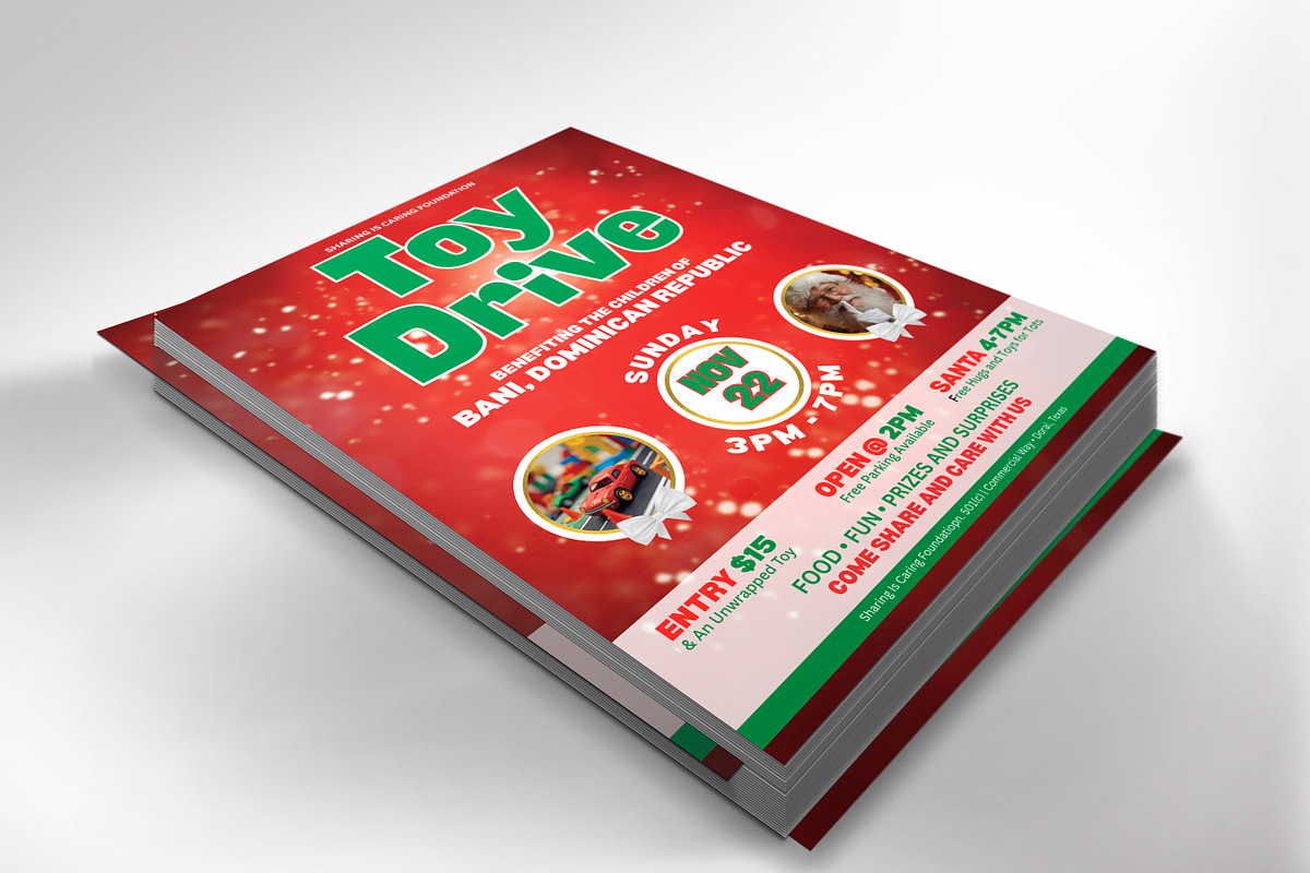 Christmas Toy Drive Flyer Template preview 8