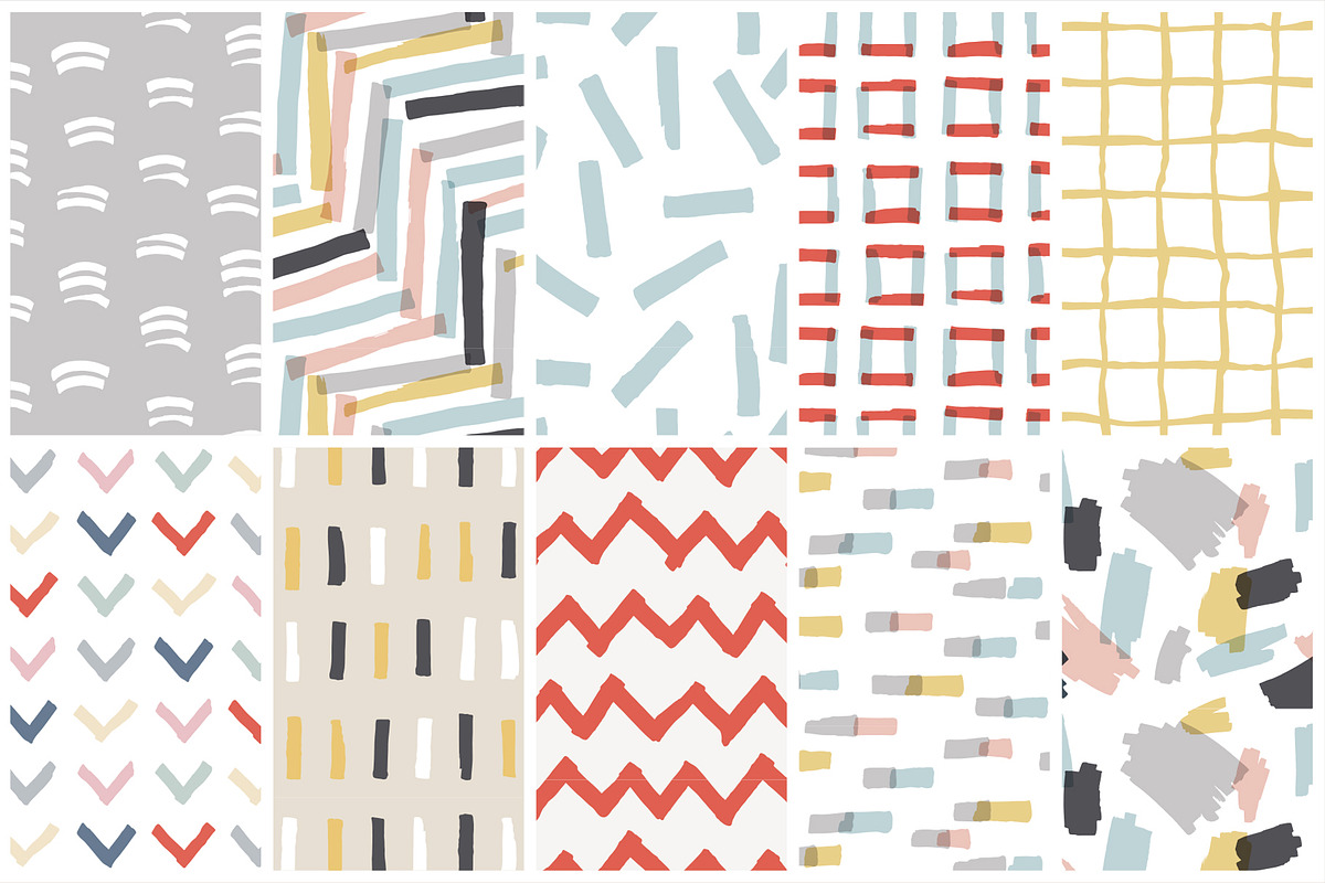 Hand drawn patterns, a Pattern Graphic by Magnia (Photo 8 of 9)