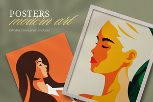Posters - Modern Art | Canva, a Poster Template by Vasya Kobelev