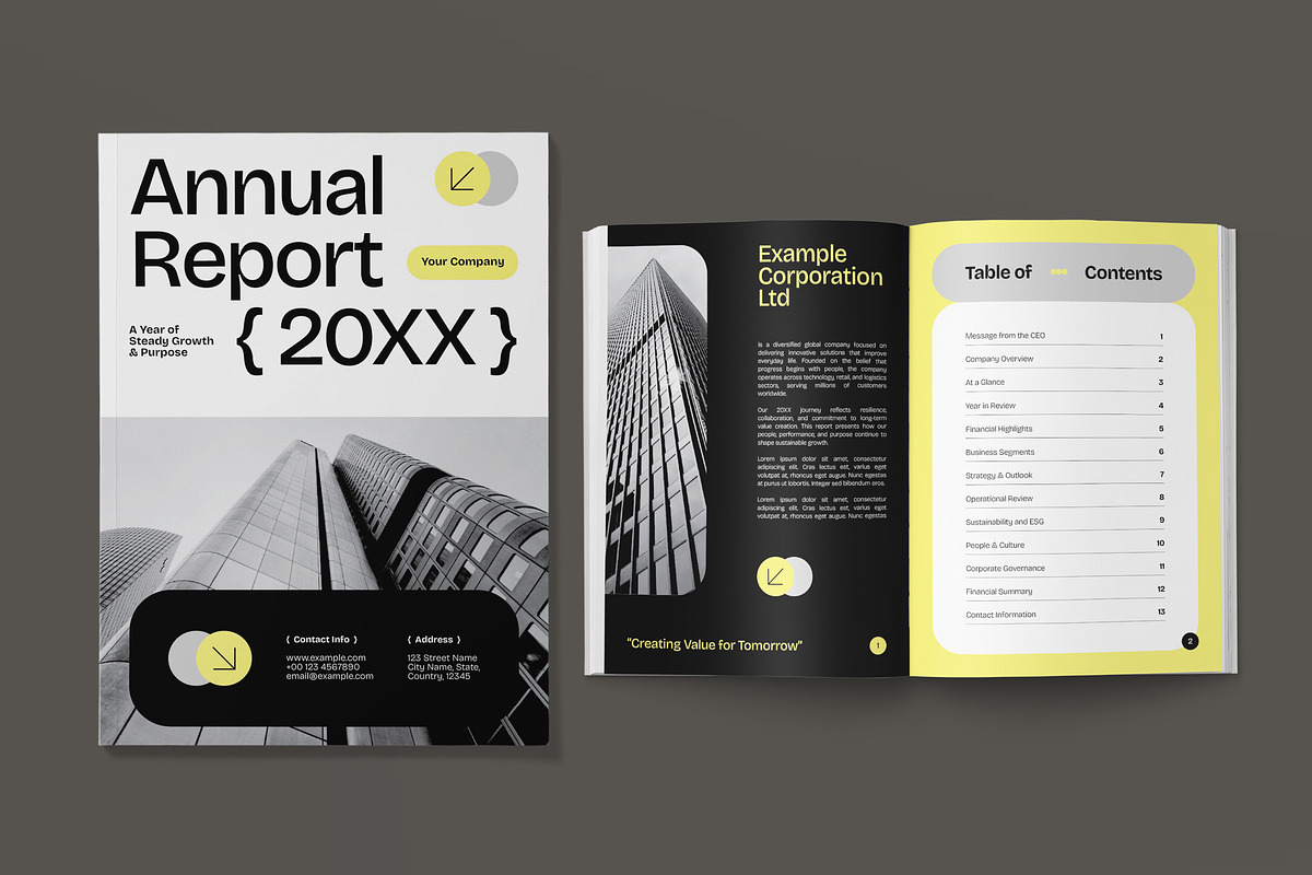 Business Annual Report Book, a Print Template by graphicook (Photo 1 of 4)