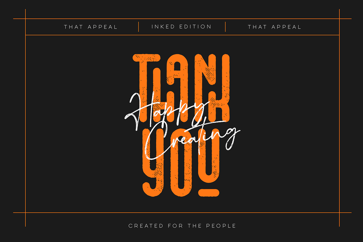 SALE! That Appeal - inked edition, a Sans Serif Font by VP Fonts (Photo 12 of 12)