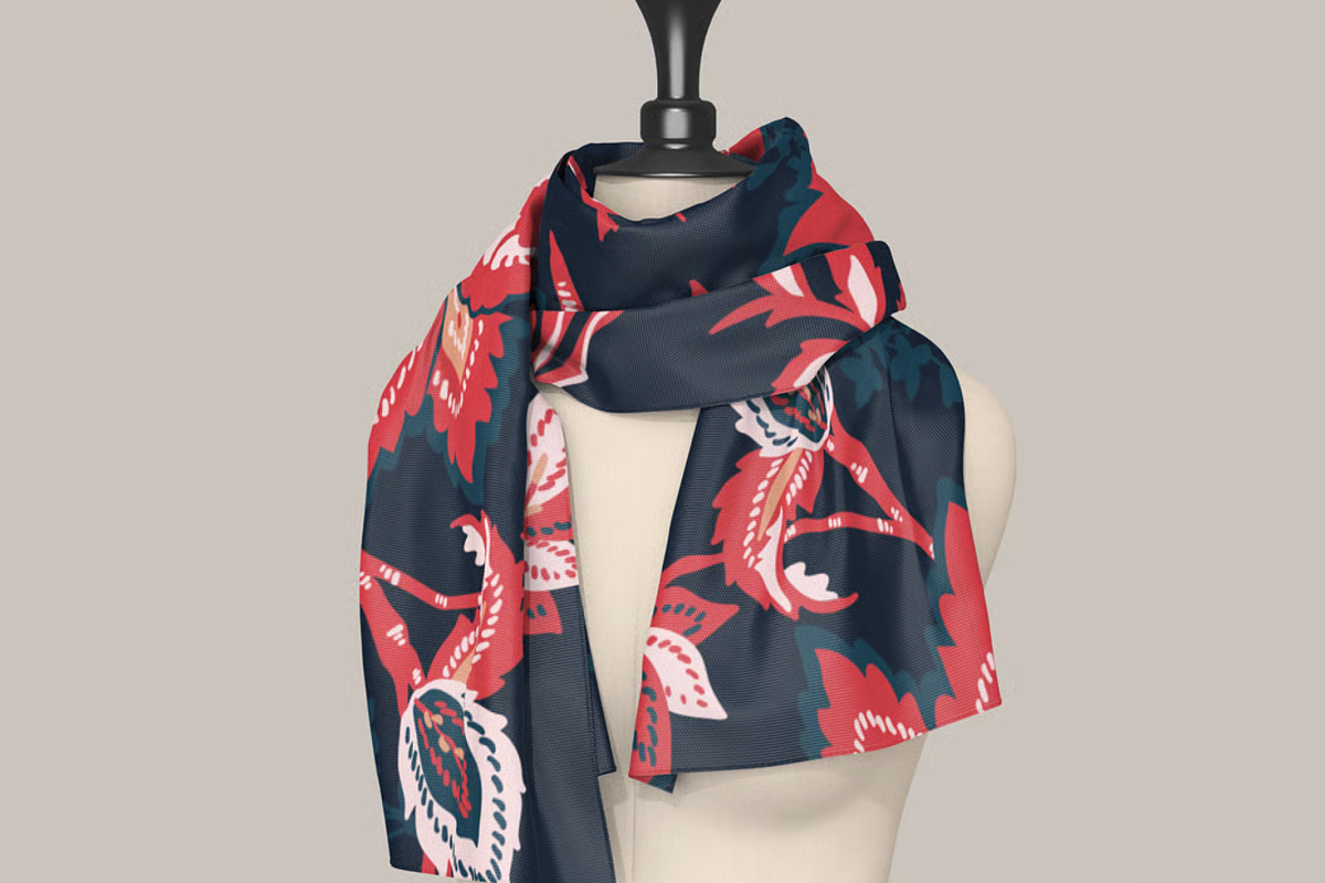 Scarf Mockup, a Hat Mockup by graphicsauce (Photo 1 of 4)