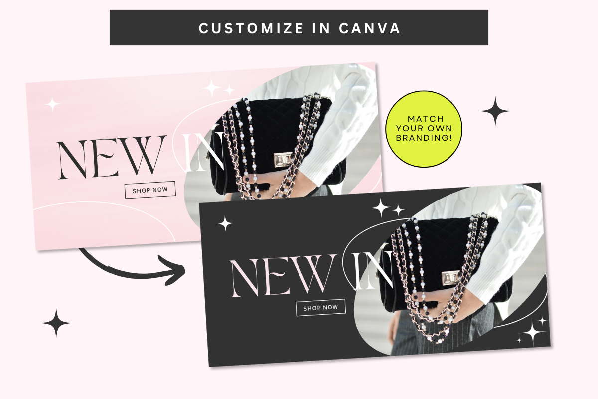 Pink Luxury Website Banner Templates, a Shopify Template by Template Twist Shop (Photo 5 of 5)