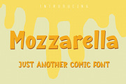 Mozzarella |Comic Display Font, a Sans Serif Font by Royaltype (Thumbnail 1 of 6)