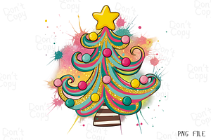 Christmas Tree Coquette Png, a Graphic by Clipart Bloom